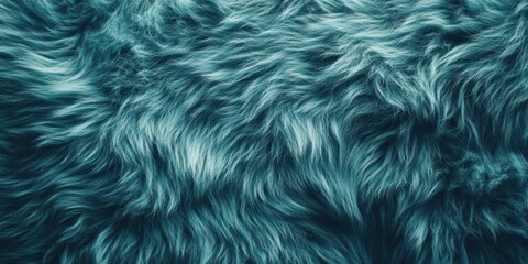 Obraz premium Blue-toned fluffy textured fur pattern with soft lighting effects
