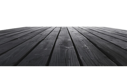 Wooden planks texture in perspective on a transparent background, PNG image, PNG file.