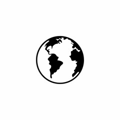 earth globe vector illustration