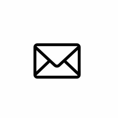 mail icon on white background