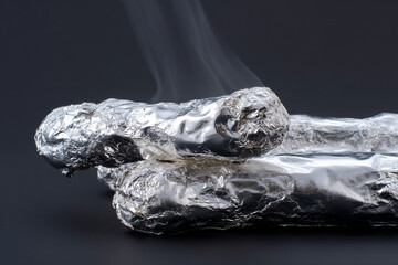 Foil-wrapped culinary enigmas, exuding steamy warmth, reminiscent of Bonfire Night and Dia de Muertos, mystery parcels reveal secrets