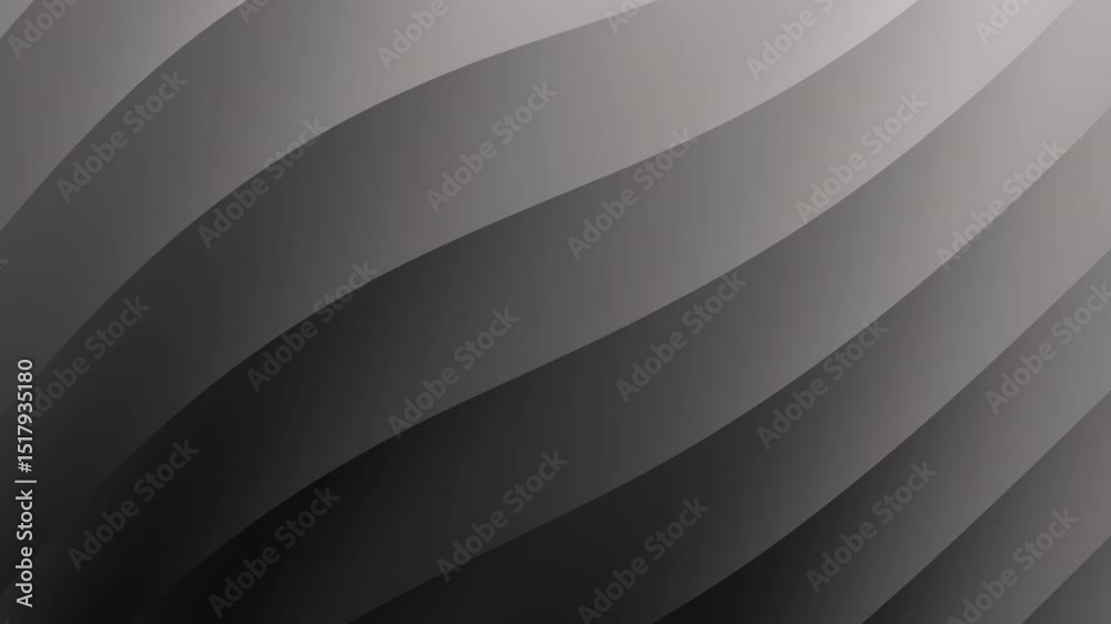 Poster curved abstract black and gray layers create a smooth, gradient pattern with a modern, minimalistic 