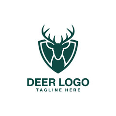 Deer Logo Design Vector, Unique and Professional Deer Logo Design, Deer Silhouette 