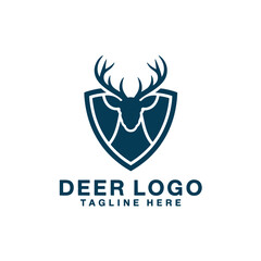Deer Logo Design Vector, Unique and Professional Deer Logo Design, Deer Silhouette 