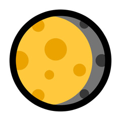 Waxing Gibbous Moon Emoji