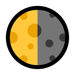 Last Quarter Moon Emoji