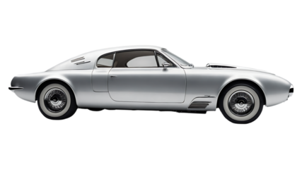 Sleek Silver Classic Car Design A Timeless Automotive Masterpiece