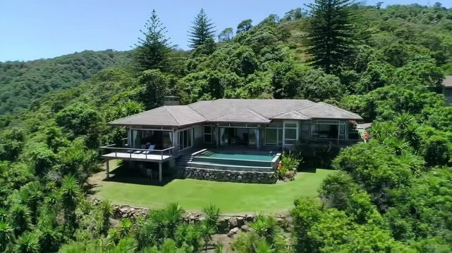 Luxus Villa mit Drone gefilmt