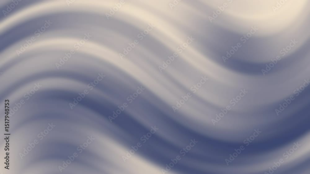 Poster soft cream and blue abstract waves create a smooth, flowing background design with a calming effect,