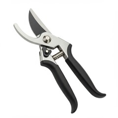 Bypass pruning shears isolated on white background