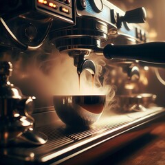 Close Detailed shot of the steam