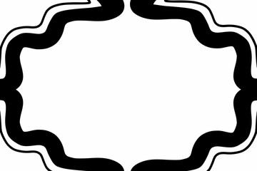 black frame with a pattern