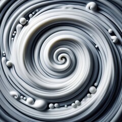 Close Up the foam swirling