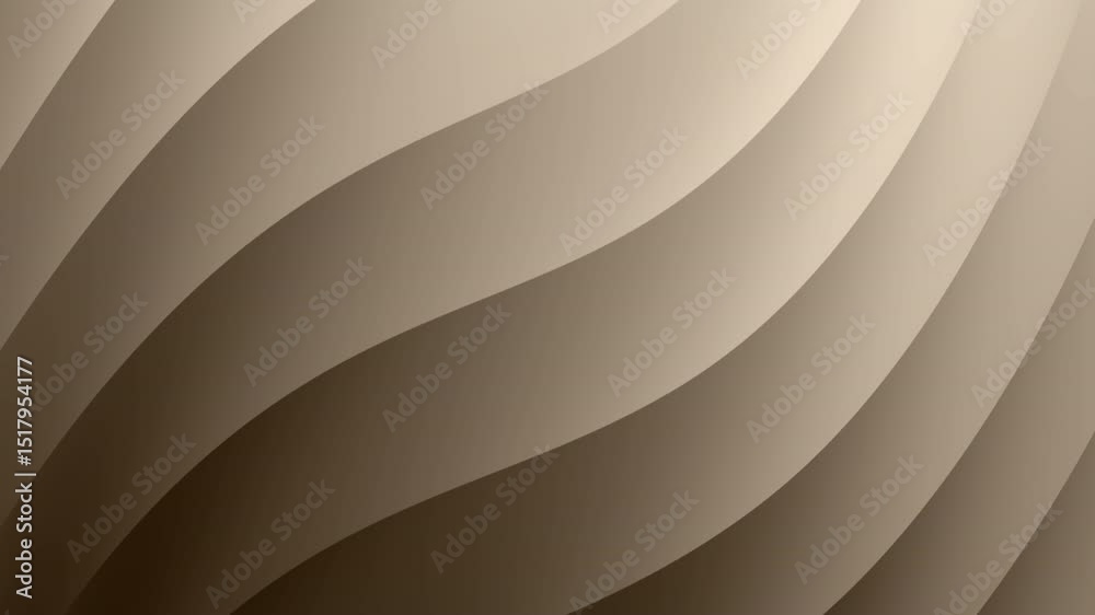 Poster smooth, curved, layered shapes in beige and brown tones create an abstract and modern visual pattern