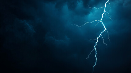 Electrifying azure lightning, jagged whispers of Thor's hammer, ethereal Tempest Night ritual, nature's fiery heartbeat, captivating storm lore