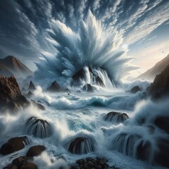 sending water flooding inland
