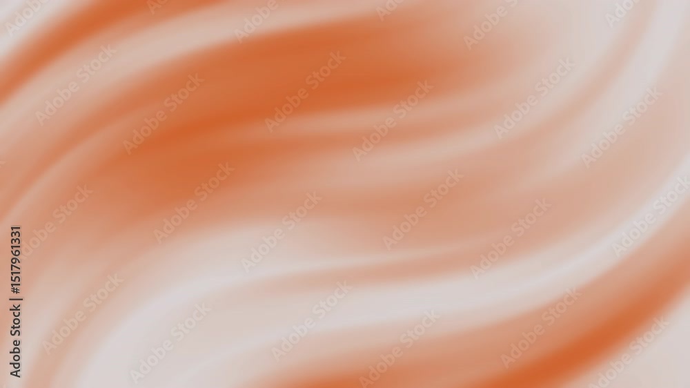 Poster soft orange and white flowing abstract background with smooth gradient waves and a gentle motion eff