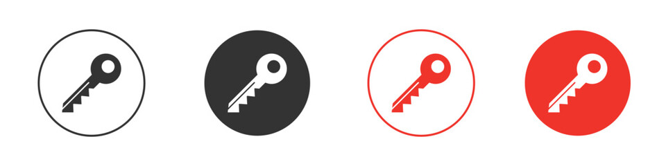 key icon for logo, vector sign symbol for design