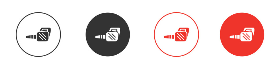 Leaf blower icon for logo, vector sign symbol for design
