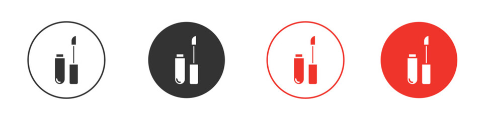 Lip gloss icon for logo, vector sign symbol for design
