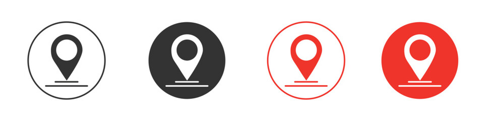 Location icon for logo, vector sign symbol for design