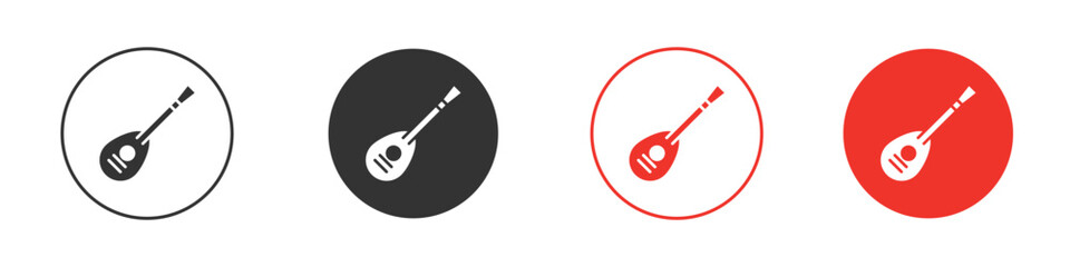 Mandolin icon for logo, vector sign symbol for design