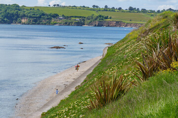 Falmouth und die Landschaft von Cornwall in England