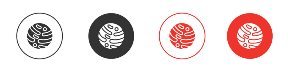 Mercury icon for logo, vector sign symbol for design