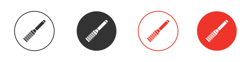 Microplane grater icon for logo, vector sign symbol for design
