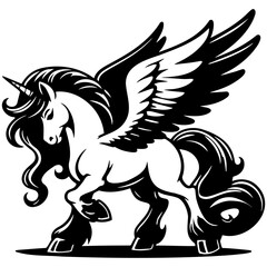 Unicorn Sketch Illustration.