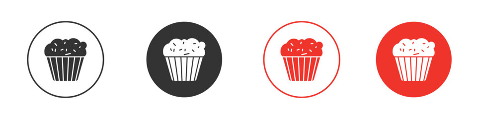 Muffin icon for logo, vector sign symbol for design