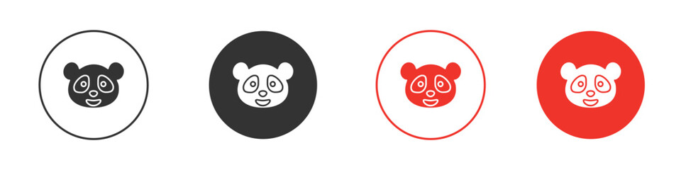 Panda icon for logo, vector sign symbol for design