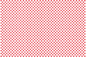 Abstract white red dot pattern suitable for background, banner, poster, wallpaper, cover, card. Seamless pattern with polka dots. Polka dots wallpaper. Red polka dots pattern. © Wulandari