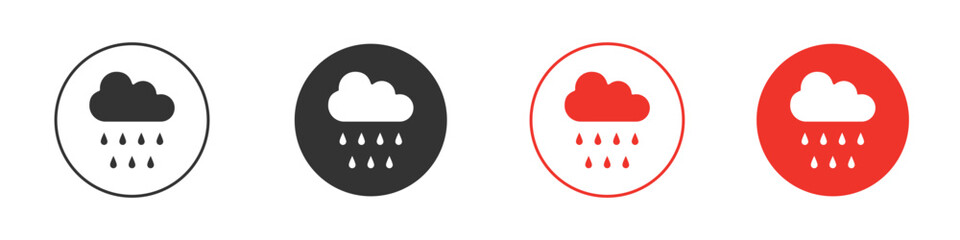 Rain icon for logo, vector sign symbol for design