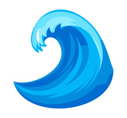 Naklejka premium Fala wody