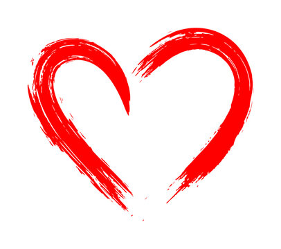 Namalowane serce kształt 