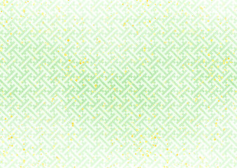 キラキラ×紗綾形(若緑)