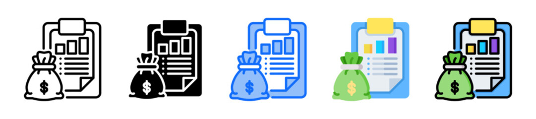 Obraz premium Financial Report Icon