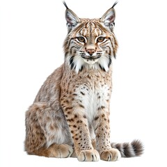 Obraz premium Photo of Bobcat Isolated on white background