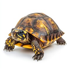 Obraz premium Photo of Box Turtle Isolated on white background