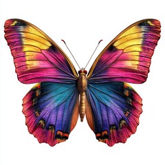 Photo of Butterfly Colorful with isolated pattern