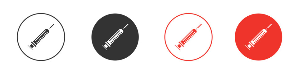 Syringe injection icon
