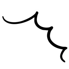 驚きや発見の漫符アイコン ベクター黒