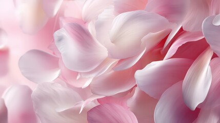 Fototapeta premium Delicate Pink Flower Petals Close Up Soft Background Texture for Design