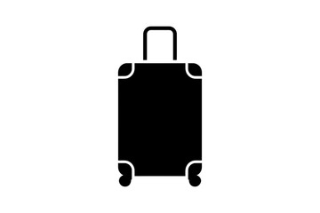 Black luggage bag for travel and vacation trips