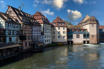 Strasbourg buildings by wharf in 'Petite-France'
