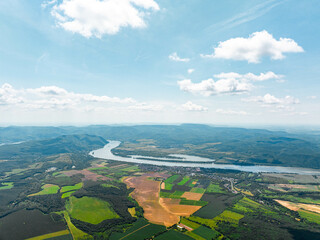 Landscape from Hungary around the Danube Bend, Pilismar&oacute;t, Duna Kanyar