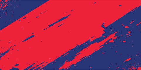 brush strokes blue and red,  hand-drawn illustration background eps 10