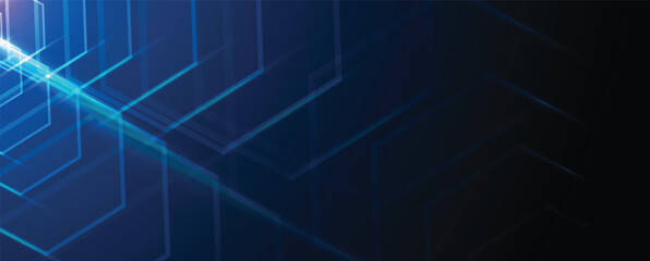 Abstract high technology and science blue background