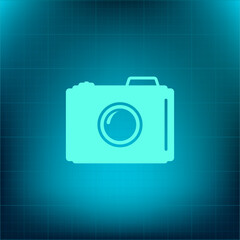 Vector icon on a blue background with a gradient